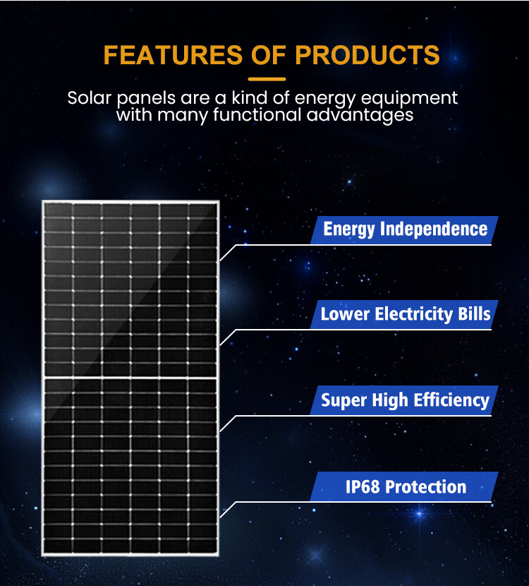 550w Monocrystalline Solar Panel 