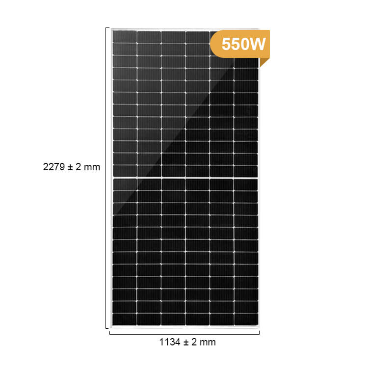 550w High Efficiency Monocrystalline Solar Panel